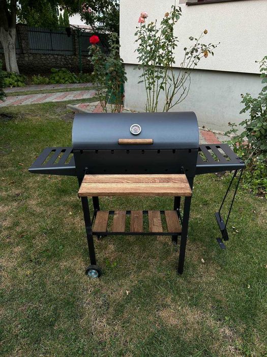 Мангал 4 мм з термометром та підставкою під казан! Мангал для шашлику!