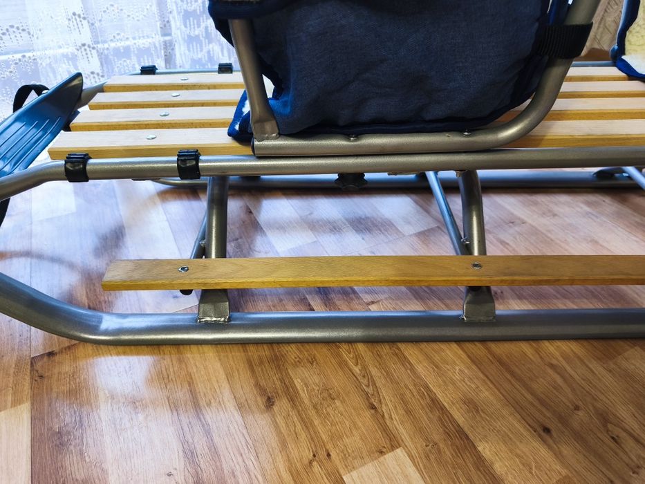 Sprzedam sanki podwójne metalowe z pchaczem
