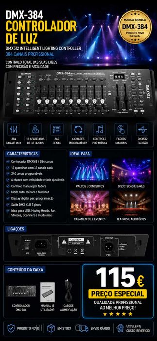 Controlador de luz DJ.115€ Oportunidade