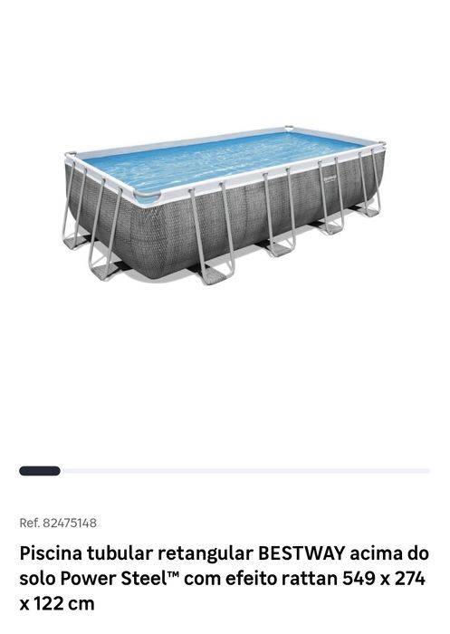 Piscina modular com bomba/motor com filtro de areia