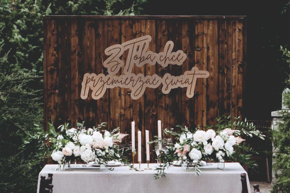 Napis 3D Z Toba Chcę Przemierzać świat Na Wesele Ściankę Boho Neon Led