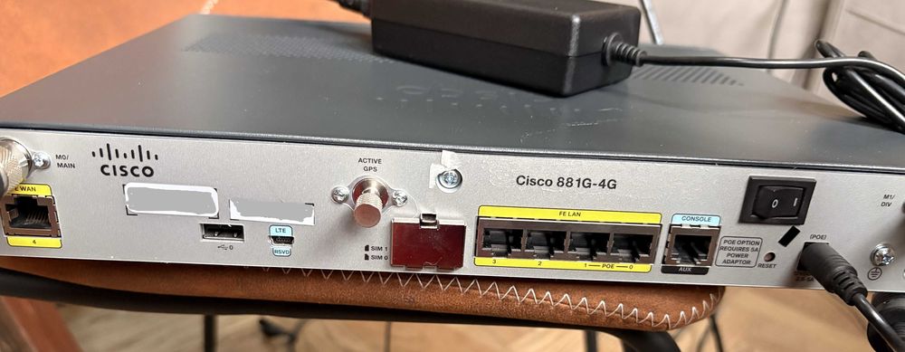 Router Cisco Secure Fe 4G LTE / Hspa+ W/ Sms/Gps (C881G-4G-GA-K9)