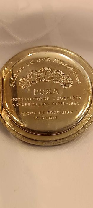 Zegarek kieszonkowy DOXA z dewizką