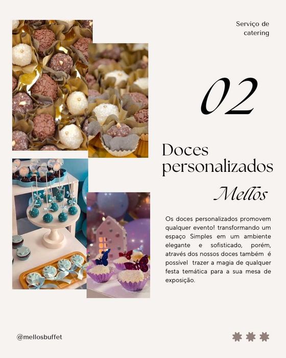 Organização de eventos Mello's Buffet Casamento - Maia