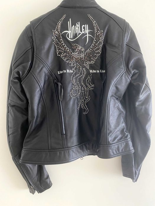 casaco pele senhora Harley Davidson