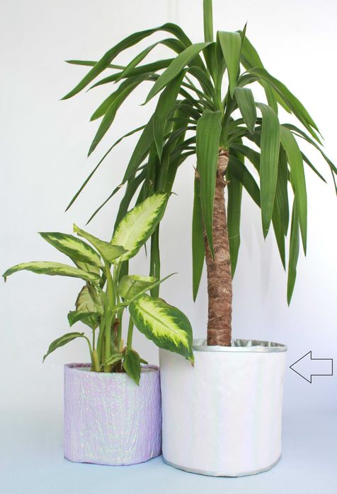 osłonka na doniczkę / roślinę DEKOROLKA Studio Imbi pastele glamour