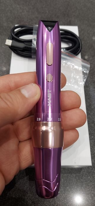 Maszynka do makijażu permanentnego Mast P60 NOWA, komplet, regulowany skok