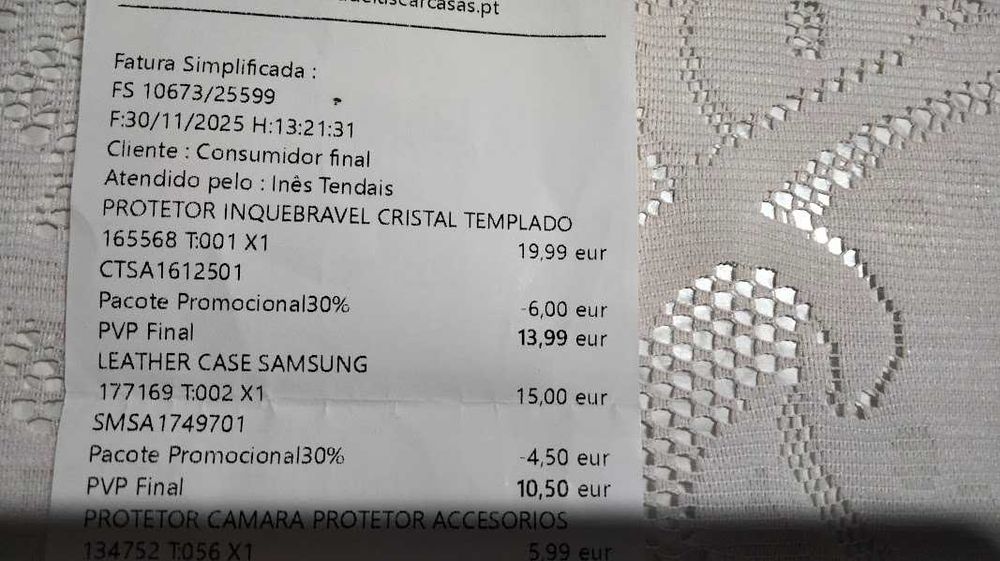 Capa de telemovel Sansung A17 (como nova)