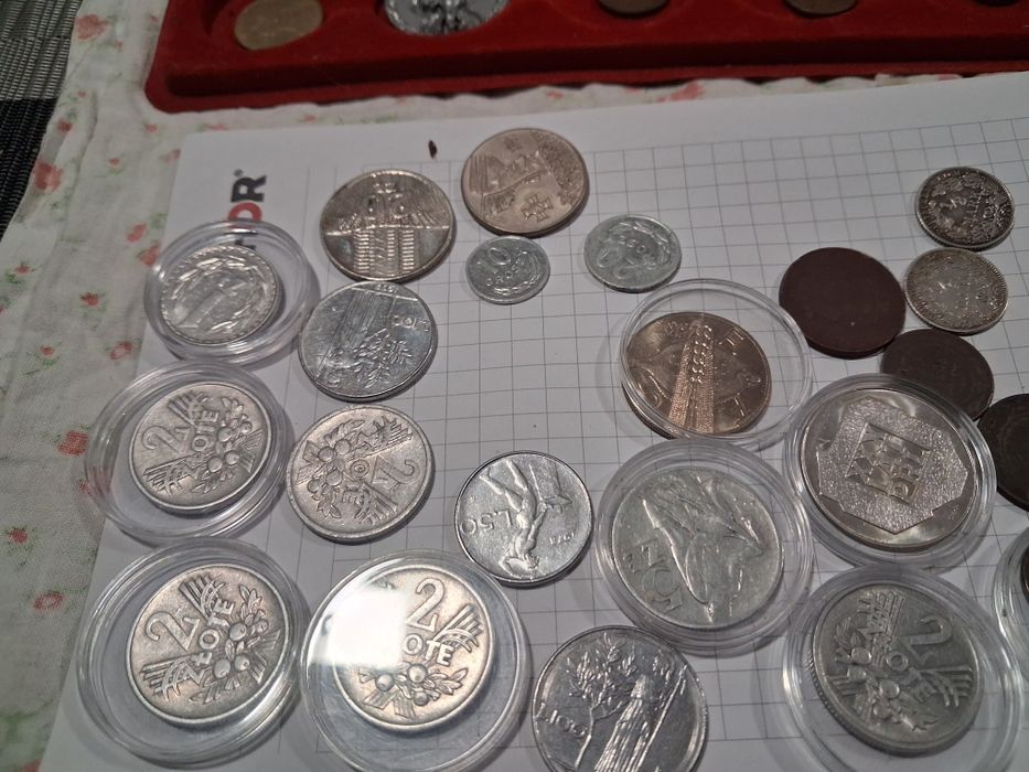 Kolekcja monet polskich i zagranicznych ok 130 szt