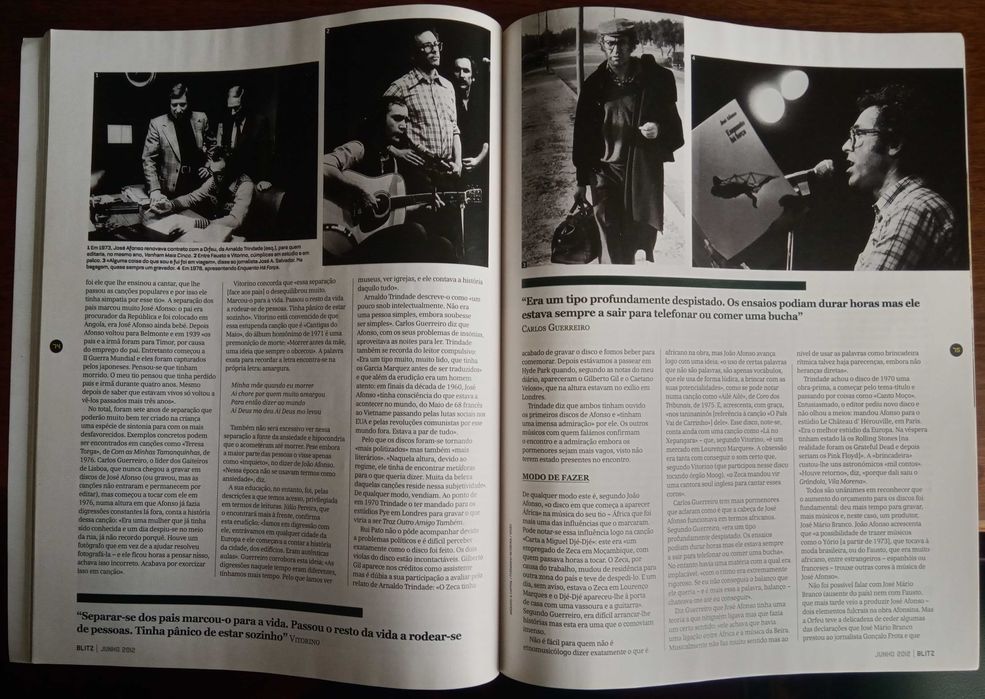 José Afonso	- - -		Blitz	- - - - -	Revista