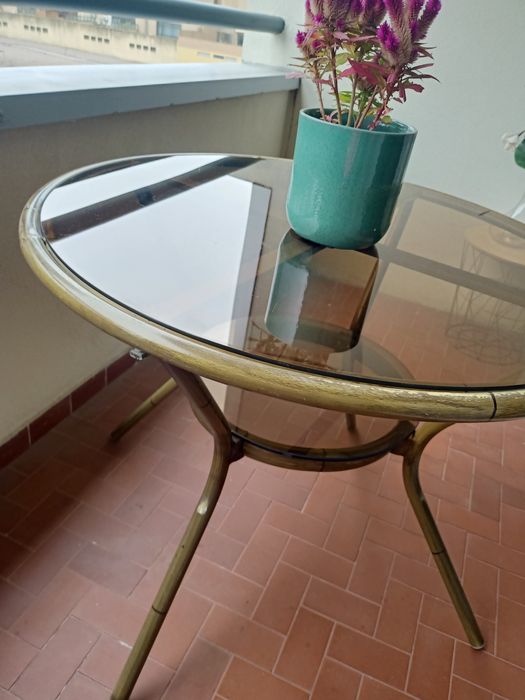 Conjunto de mesa +2 cadeiras varanda/jardim