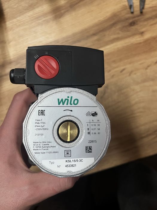 Насос циркуляційний Wilo 15/5-3C (21 мм, 82 Вт)