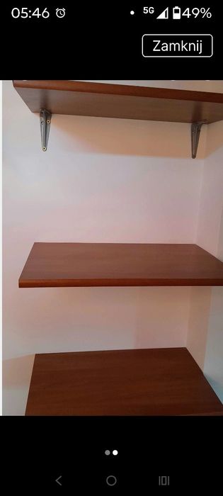 Półki 30/50 cm z uchwytami
