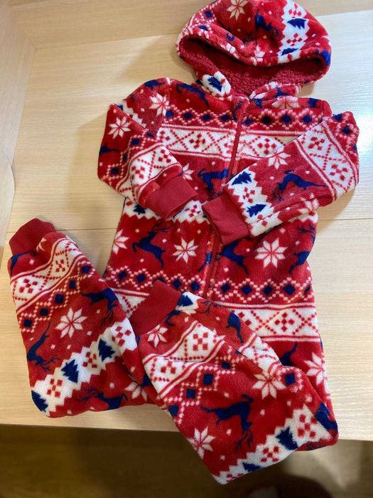 Теплий новорічний ромпер