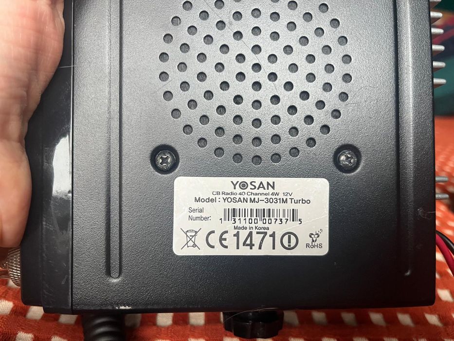 CB Radio Yosan Turbo JM-3031M czarny, bardzo dobry stan