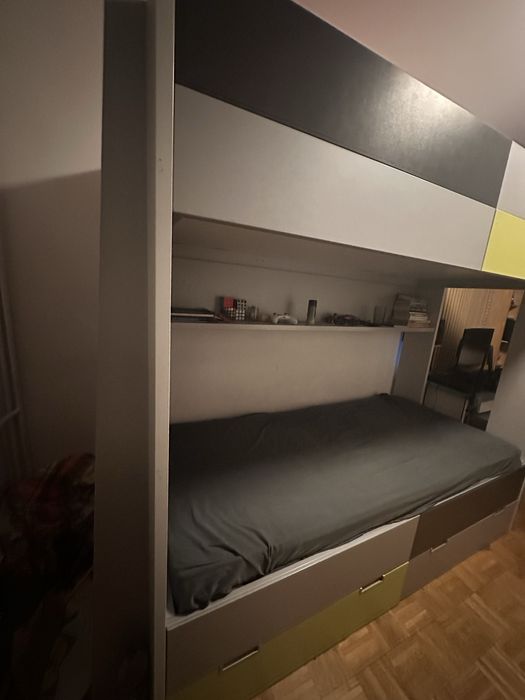 Łóżko piętrowe 90/200 komandor