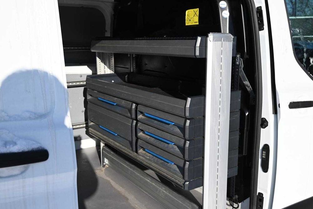 Zabudowa Regał Sortimo imadło Ford Transit Custom szafki szuflady ...