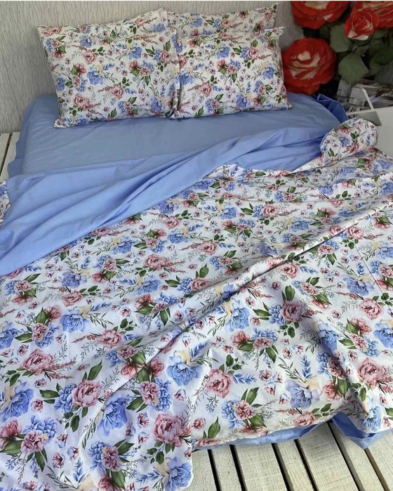 Двоспальна постільна білизна бязь голд люкс Пакистан, індив пошиття