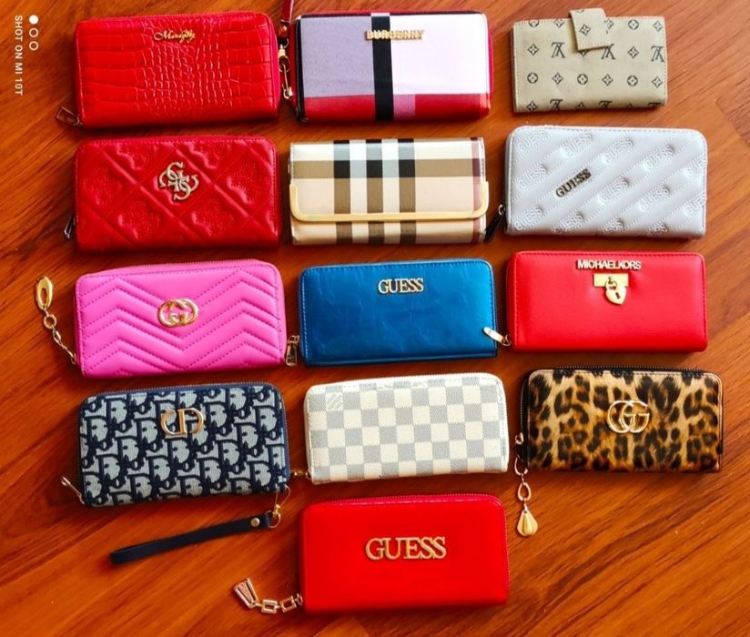 Nowy portfel Guess , Gucci, Louis Vuitton.