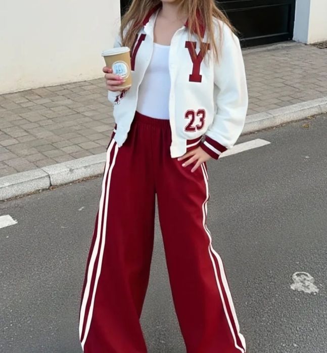 В новом состоянии костюм для дівчинки палацо бомбер палаццо