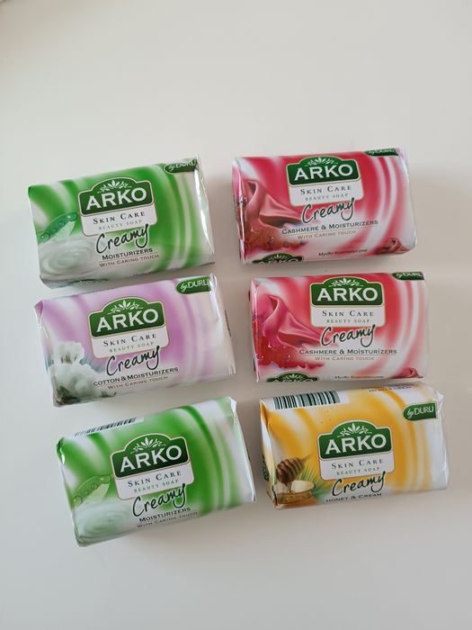 6 szt mydła w kostce arko mix zestaw mydeł mydełko mydło