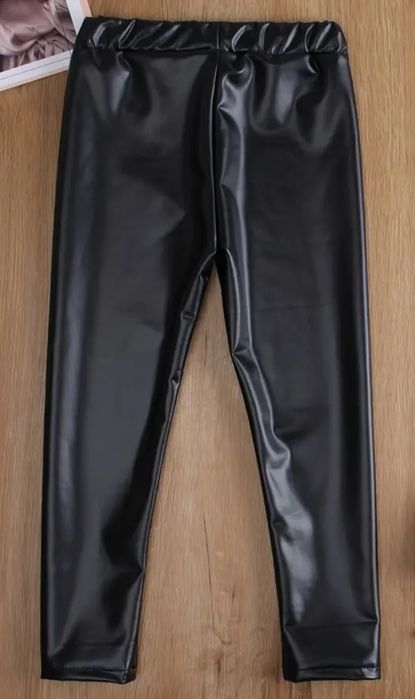 Шкіряні лосіни для дівчинки