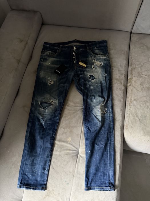 Dsquared2 Spodnie Jeansy Męskie 52 Okazja Jak Nowe