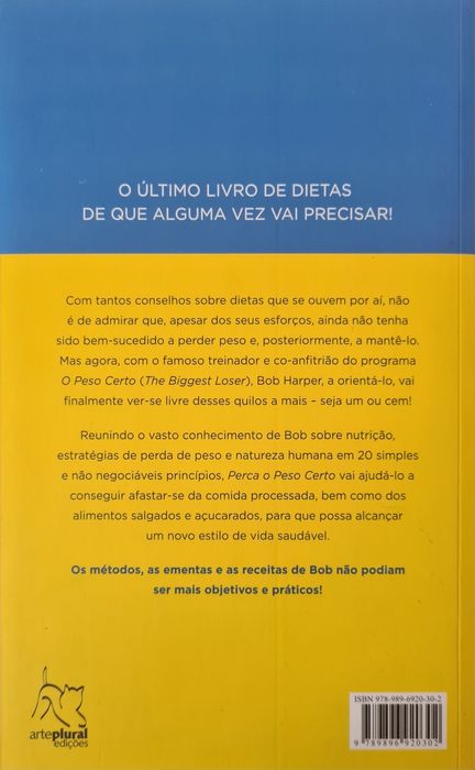 Livro Perca o peso certo Bob Harper