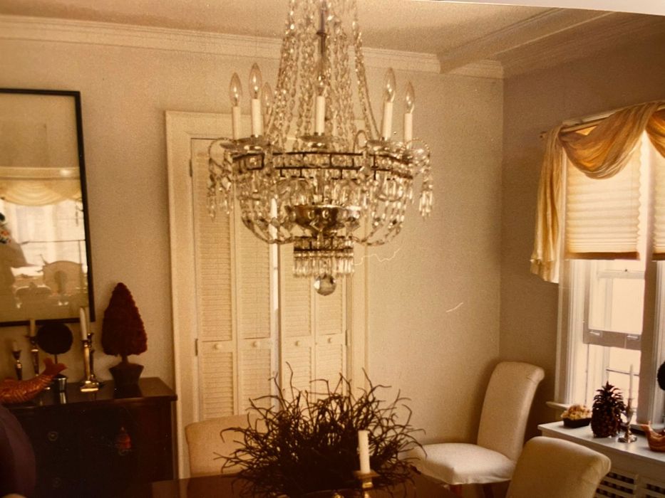 Candeeiro de tecto de cristal