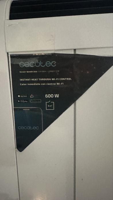 Emissor Térmico Cecotec ReadyWarm 800 Thermal Connected 600w wifi