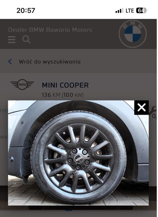 Kpl kół OE Mini cooper 16’