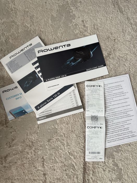 Робот пылесос моющий Rowenta X-Plorer 120 AI (RR7867WH)