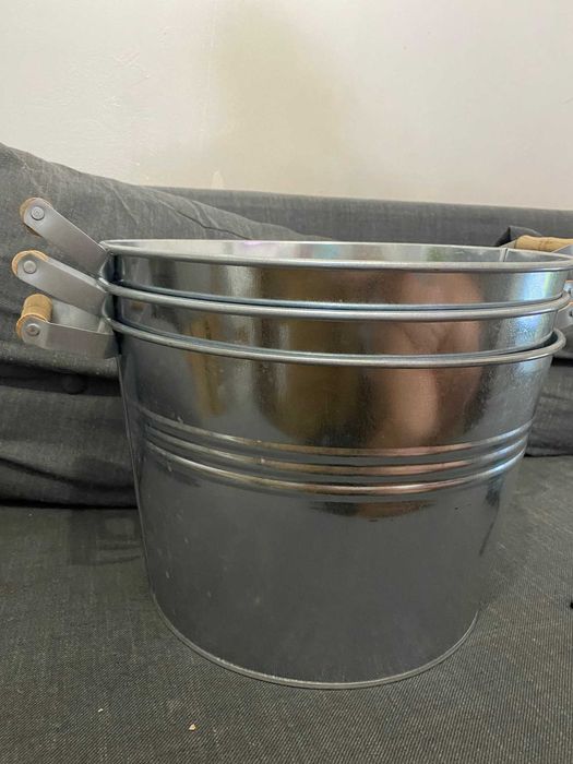 Dehner Donica na rośliny, Ø 36 cm, wysokość 25 cm, ocynkowana, srebrna