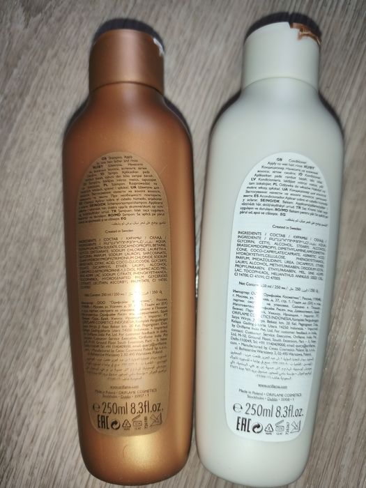 Szampon + odżywka M&H Gold Oriflame