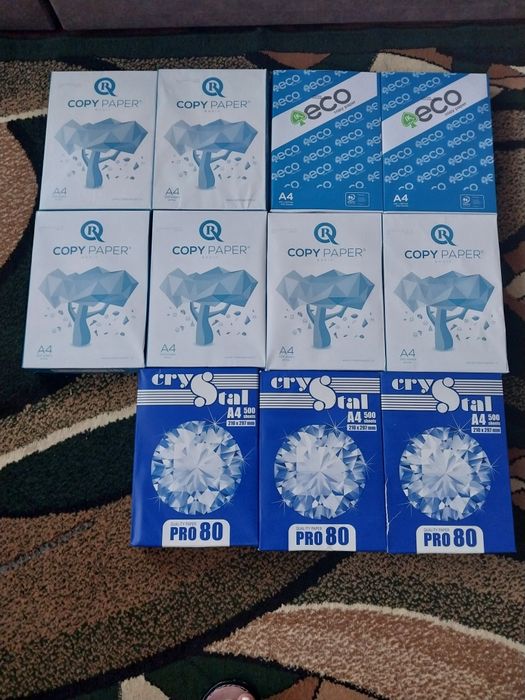 Бумага формата А4 по 500 листов