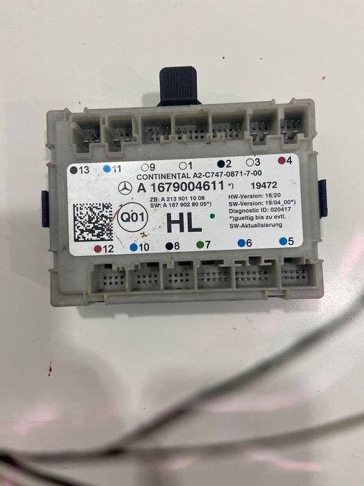 Modulo de controle porta tras esq para Merc S W222