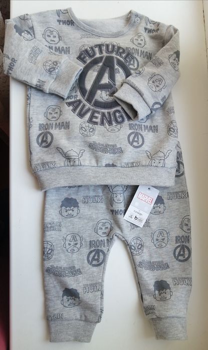 Спортивный костюм Marvel 3,6 месяцев на мальчика свитшот новый подарок