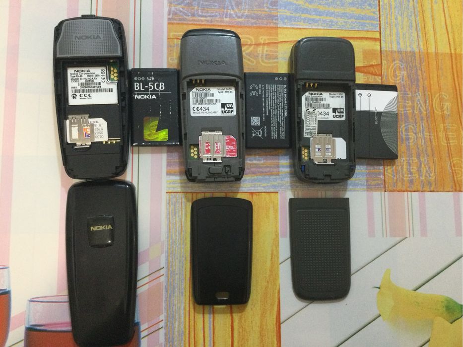 Нокия 1100,1200,1600,2600.