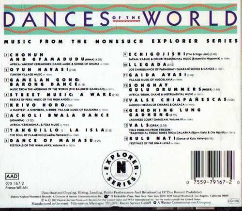 Dances of the World -Nonesuch Explorer Series (CD World Music)