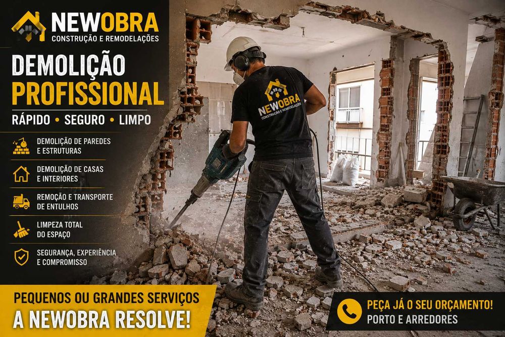 DEMOLIÇÃO PROFISSIONAL — NEWOBRA