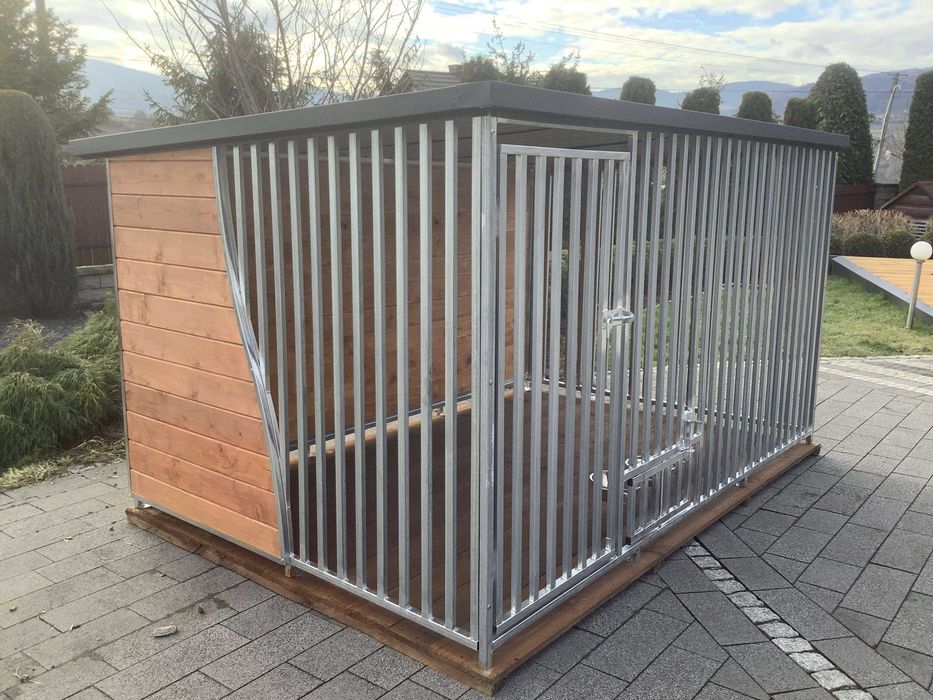 Kojec klatka boks dla psa 3x2 ocynkowany mocny + uchwyty na miski