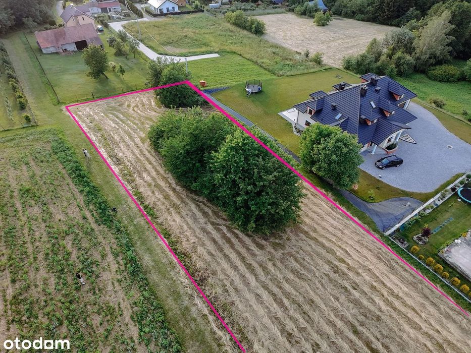 Działka budowlana 1 213 m², Zgłobice, ulica Nadbrzeżna