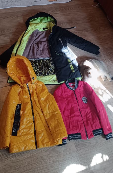 Куртка на дівчинку + речі 6 - 9  років