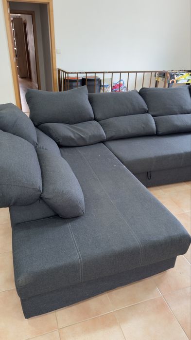 Sofá cama grande chaise lounge