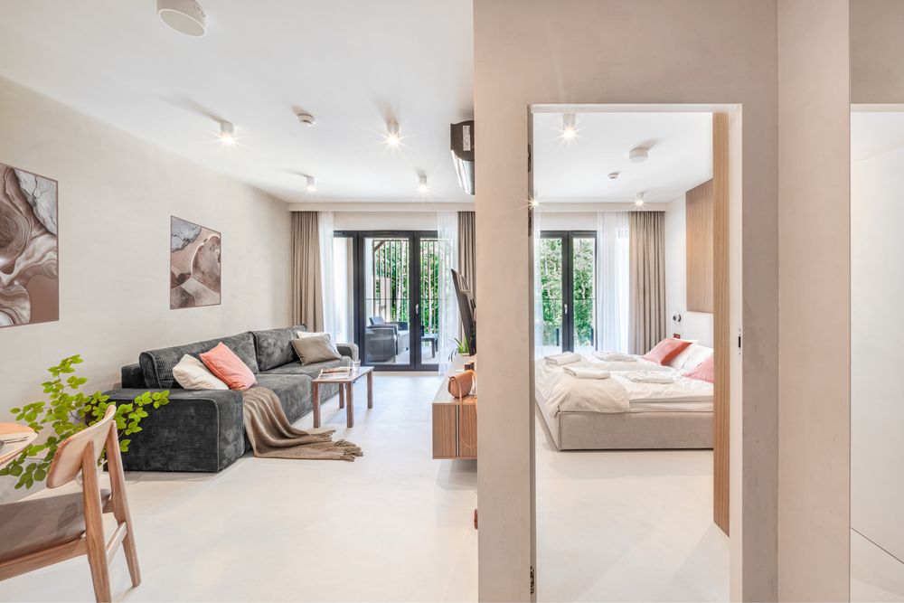 Lux apartament: basen, wellness, animacje, aneks, gratis parking