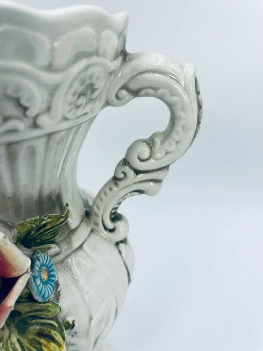 Wazon ceramiczny dekoracyjny Capodimonte Włochy