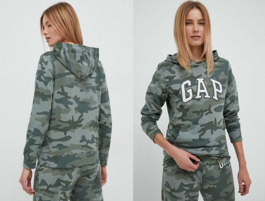 GAP bluza z kapturem moro camo oryginał za pół ceny