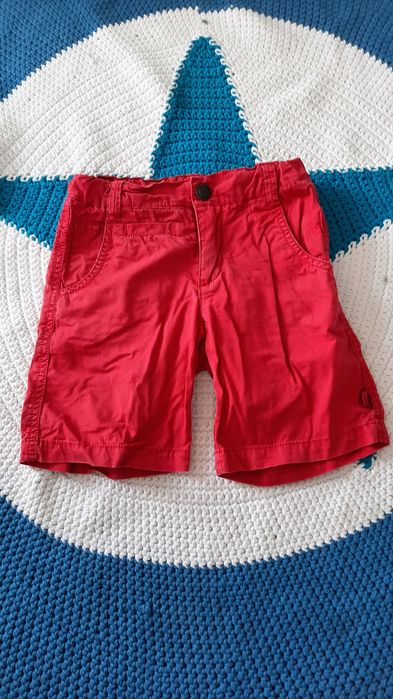 Pompdelux krótkie spodenki r.110, czerwone, Molo, Zara, Smafolk, Reima