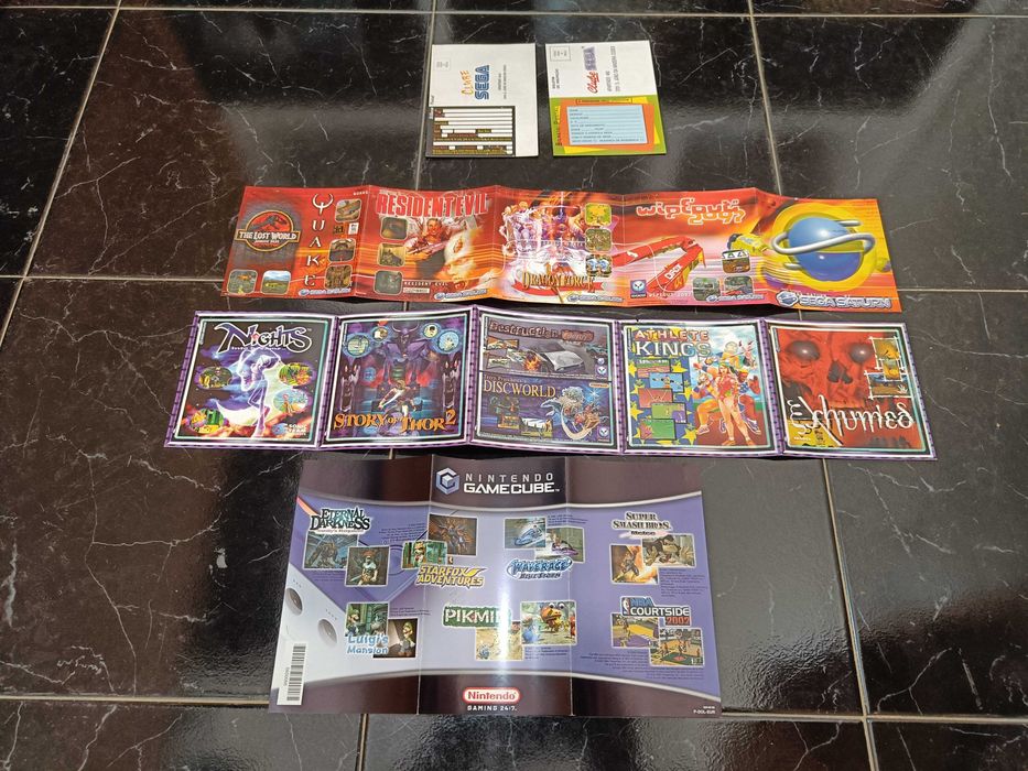 SEGA, Nintendo, Playstation - Manuais e material promocional