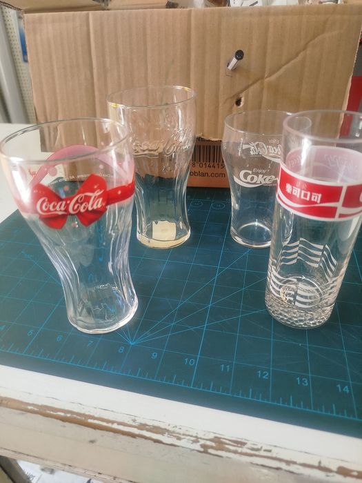 Copos Coca-Cola de vidro
